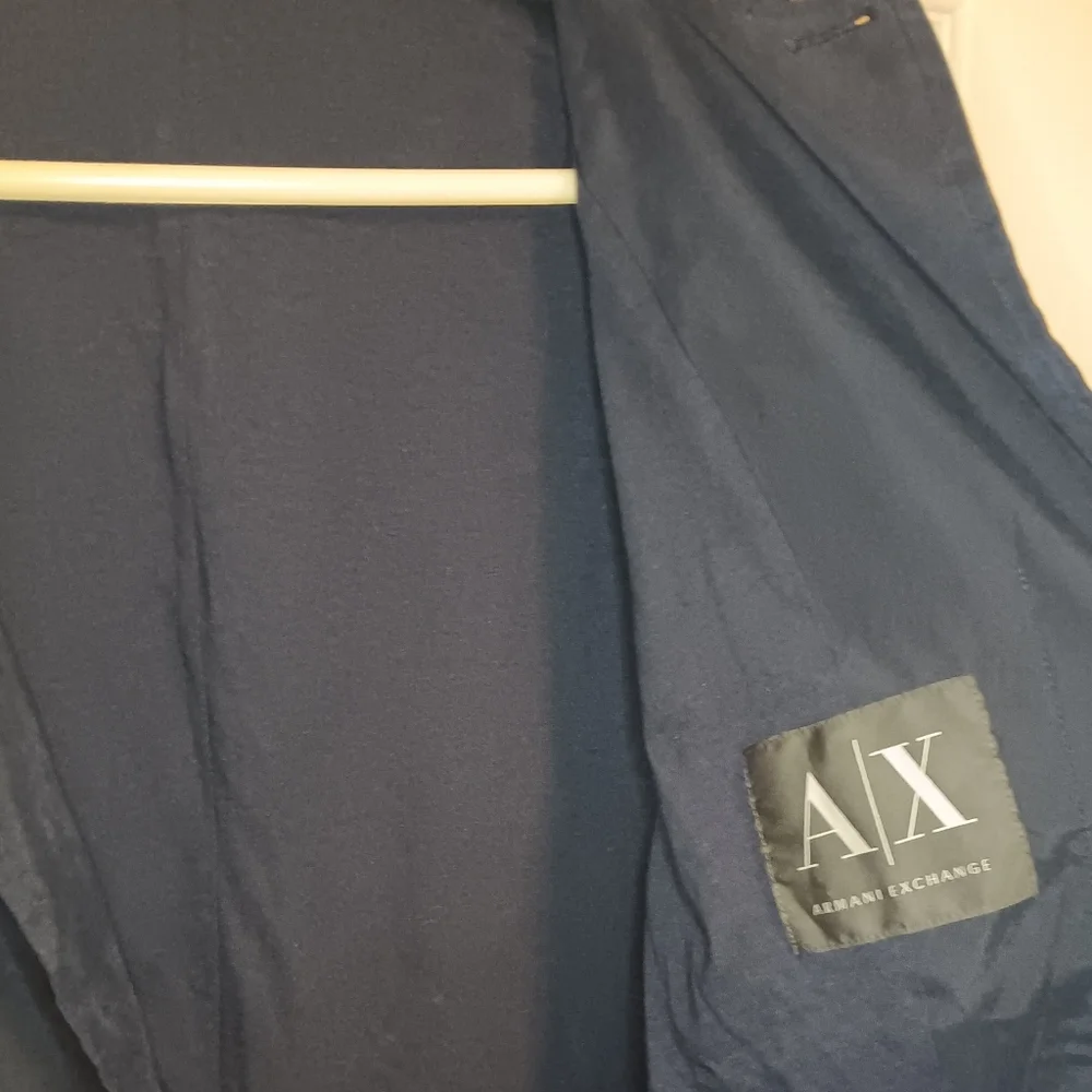 A/X Armani Exchange Mixed Texture Casual Blazer Jacket